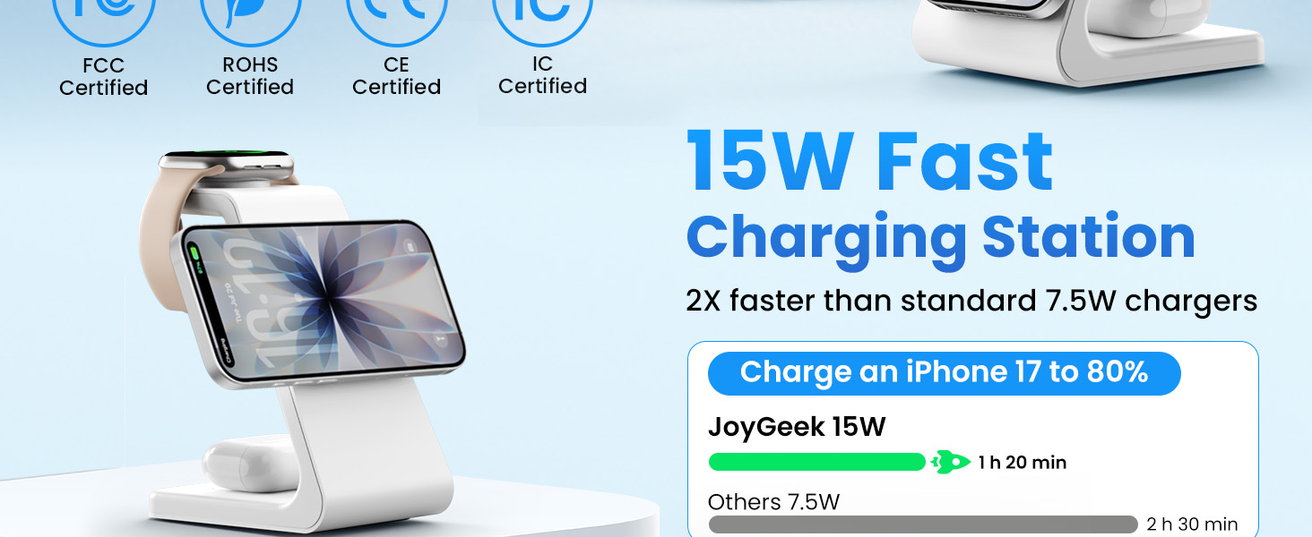 3 in 1 qi2 charging station