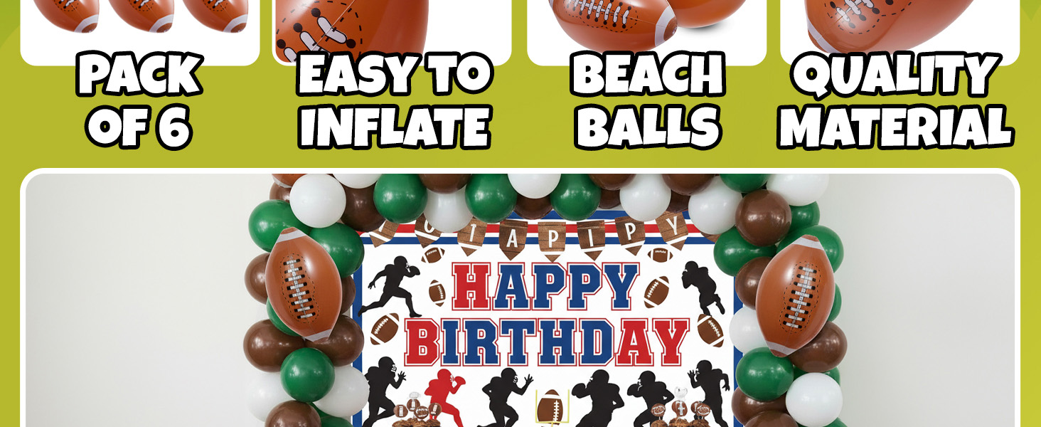 Football party decoratoins football party favors football birthday decor goodie bag stuffers