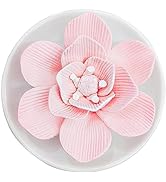 Essential Oil Passive Flower Diffuser -Non-Electric Porcelain Aromatherapy Diffusers for Small Mi...