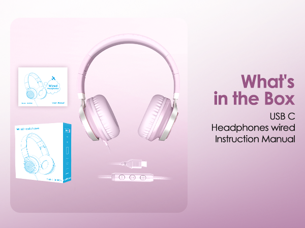 wired headphones USB C