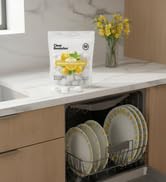 Dish pods on counter