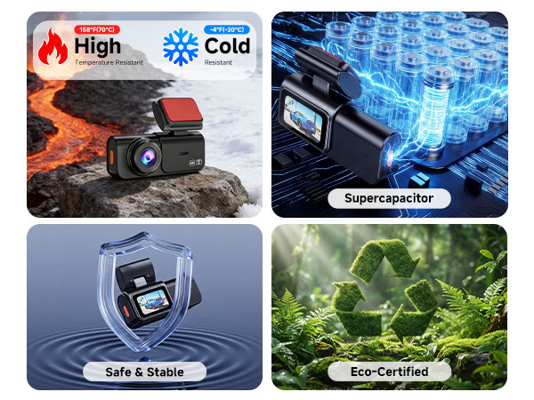 Dual Dash Cam Front and Rear: 4K+2.5K Dash Camera for Cars Built-in 5G WiFi APP Control Car Dashcam