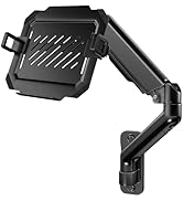 2-in-1 Laptop Wall Mount with Detachable Tray | Gas Spring Adjustable Arm for 12-17 Inch Laptops ...