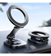JOYROOM Fits MagSafe Car Mount, [360° Rotating Base &amp; All-Metal] Magnetic Phone Holder for Car, U...