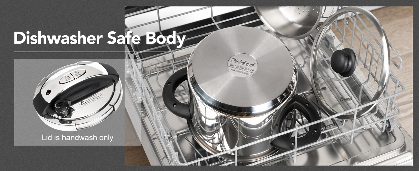 pressure cooker stainless steel pressure cooker with steamer and glass lid for multi-use