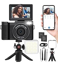 5K Digital Camera with WiFi 64MP Vlogging Camera for YouTube | Autofocus, Flip Screen, Webcam Functi...
