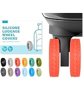 10-Pack Upgrade Silicone Luggage Wheel Protectors Covers for Suitcases – Universal Fit 2-2.4 Inch...
