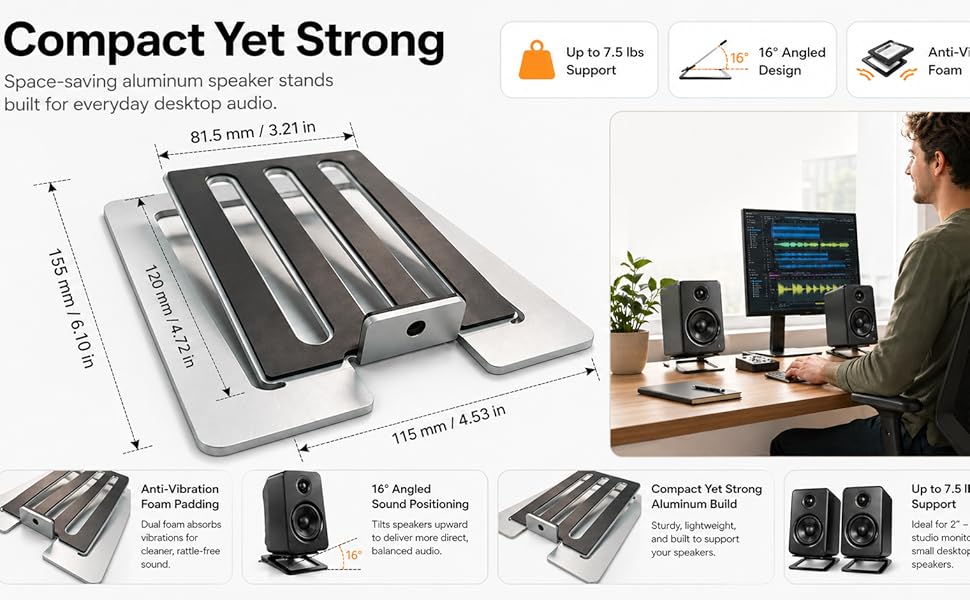 Desktop Speaker Stands