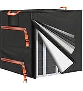 TRELC Winter Air Conditioner Covers for Outside Units, 3mm Thickened Insulation EPE Foam for Insu...
