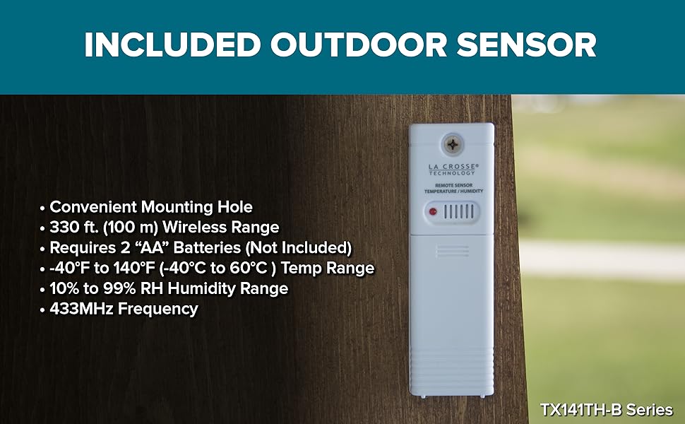 Lacrosse, la crosse, TX141TH-B, wireless sensor, thermometer, temperature, hygrometer, humidity