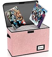 YNSZAS Comic Book Storage, Comic Book Box, 15.8" X 7.8" X 11.8", Collapsible Comic Short Box, Hol...