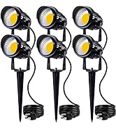 SUNVIE LED Outdoor Spotlight 12W Landscape Lighting 120V AC Waterproof Landscape Lights Spot Ligh...