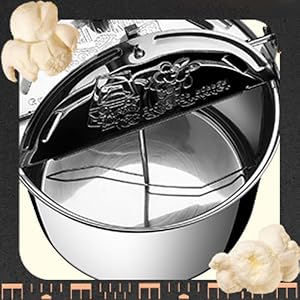 Image of popcorn maker stovetop, maquina para palomitas de maiz.