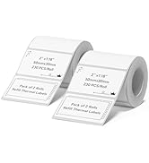 NIIMBOT 2Rolls Labels for B1 B21 B3S, 2'' x 1.18'' (50x30mm) Label Maker Tape, Waterproof, Oil-Pr...