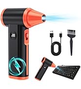 Larkeey Compressed Air Duster Electric Duster for PC Keyboard 13000RPM Cordless Car Dryer Air Blo...
