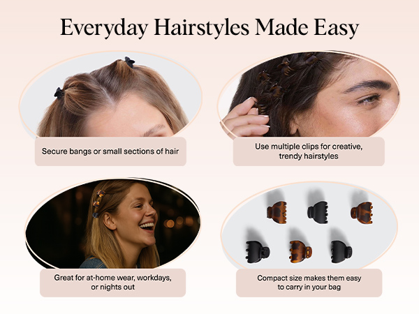 Kitsch Small Hair Clips for Women Stylish Baby Hair Clips