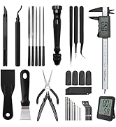 3D Printer Tools Kit, Quality 3D Printing Tool Kit for Model Measuring/Finishing/Deburring/Drilli...
