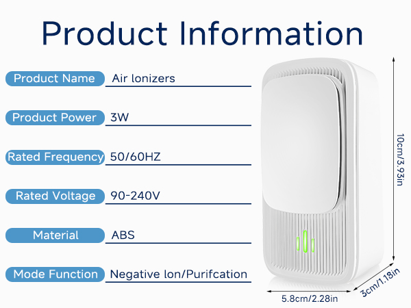 plug in air ionizer