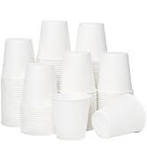 RACETOP [100 Pack] 3 oz Bathroom Paper Cups, Disposable Paper Cups, Mouthwash Cups, Paper Coffee ...