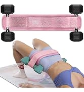 Coniflor Hip Thrust Belt with 3 Resistance Bands - Adjustable Fitness Belt for Dumbbells, Kettleb...