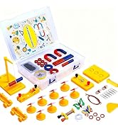 STEM Magnet Experiment Kit: Physics Electromagnetism Tools (Bar/Ring/Horseshoe Magnets, Compass, ...