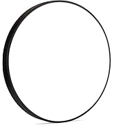 COTULIN 24 Inch Black LED Flush Mount Ceiling Light,Modern Large Round Ceiling Lighting Fixture,4...