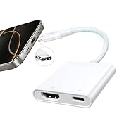 JSAUX USB-C to Digital AV Adapter, 2-in-1 USB C to HDMI 4K@30Hz &amp;100W Charge Compatible for iPhon...