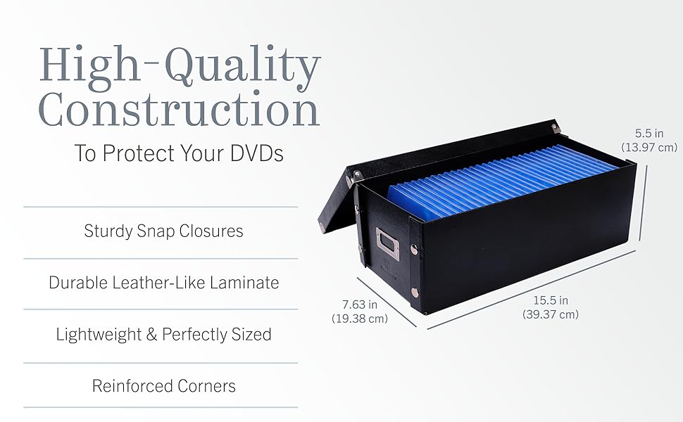 High-Quality Construction To Protect Your DVDs