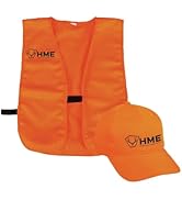 HME Highly Visible Blaze Orange Durable Reliable Versatile All-Season Unisex Safety Vest &amp; Adjust...