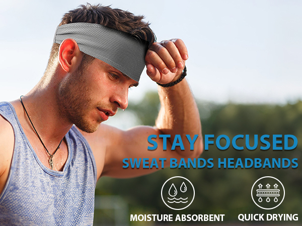 cooling headbands for men sweat bands head band sweatbands mens headband sports