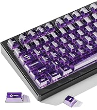 dagaladoo Double Shot PBT keycaps for Mechanical Keyboard,Black/White Topographic Key Board keycaps,...