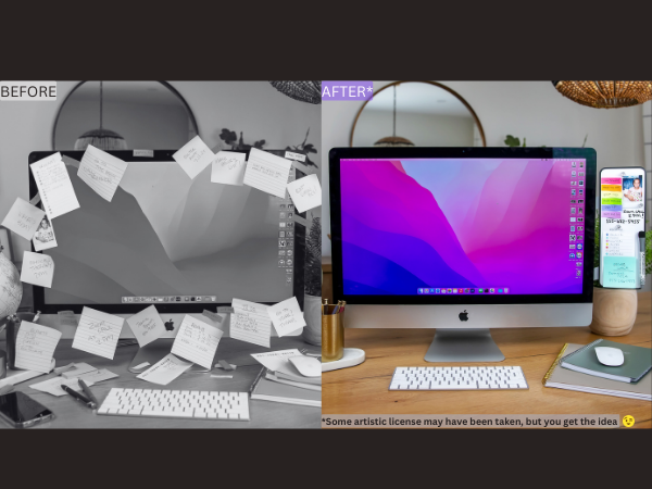 Before and After Using Monitor Whiteboad