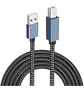 Tianle USB Printer Cable, USB 2.0 Gold Plated Type A Male to B Male Lead, Scanner Printer Cord Ny...
