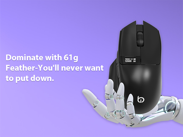 wireless mouse with dpi display