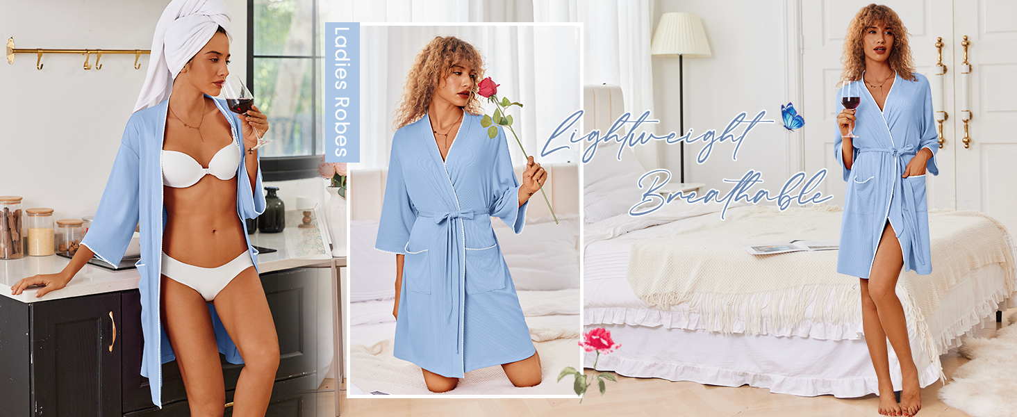 womens robes lightweight