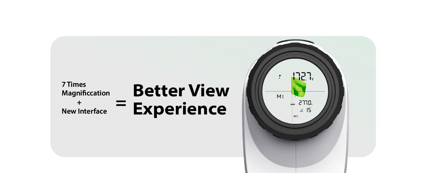 golf range finder with slope