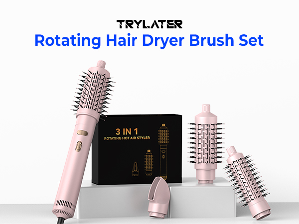 rotating hair dryer brush
