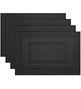 PIGCHCY Placemats,Washable Vinyl Woven Table Mats,Elegant Placemats for Dining Table Set of 4(18"...