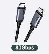 UGREEN USB C to USB C Cable 240W USB4 Gen4 80Gbps Premium 17K Dual 8K Triple 4K Display PD3.1 Cha...