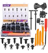 Uolor 335PCS Bumper Retainer Clips Car Plastic Rivets Fasteners Push Retainer Kit, 12 Popular Siz...