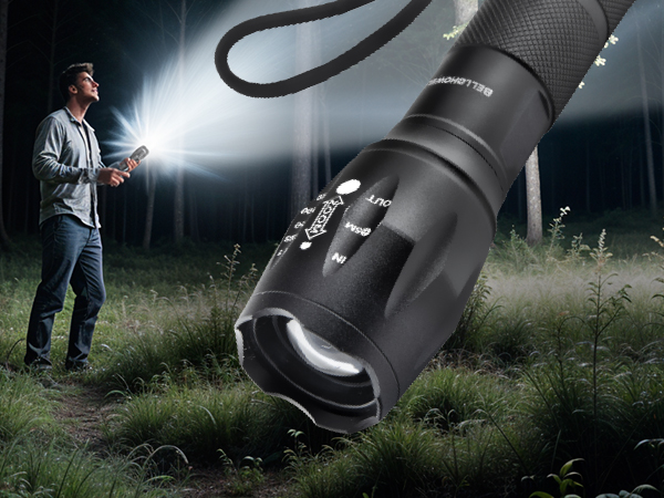 Flashlight pack rechargeable flashlight tactical flashlight bright flashlight 