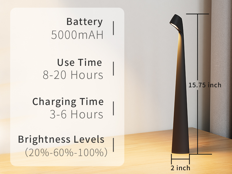 HAPYGU Cordless LED Table Lamp