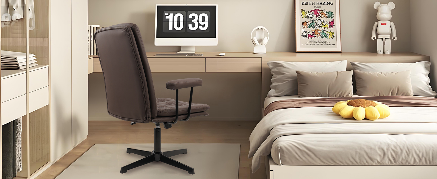 cross legged orange chair for bedroom