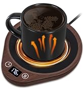 PUSEE Coffee Mug Warmer, Electric Large Candle Warmer Plate with 4H Auto Shut Off, 3-Temp Setting...