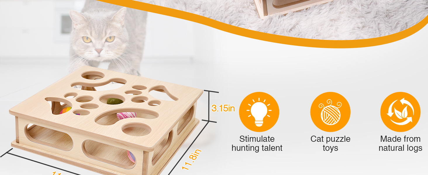 DI BI GRAMAS Cat Interactive Box Puzzle Toy
