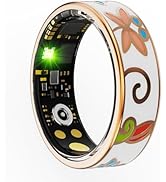 Yihou Smart Ring for Women Health Ring Fitness Ring with Enamel Fitness Tracker with Heart Rate M...