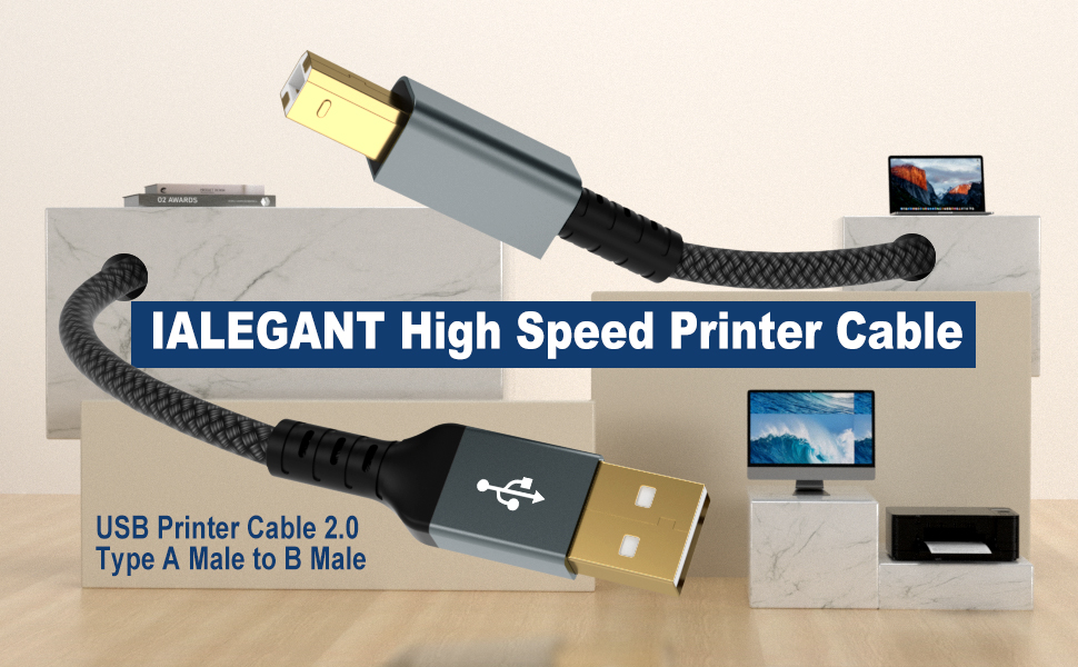 IALEGANT USB Printer Cable