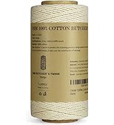 TJ.MOREE Butchers Twine, 3Ply 100m/328 1mmThick Feet String Food Oven Safe Cotton Cooking Meat Ro...