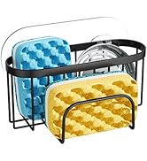 Consumest Sink Caddy Sponge Holder for Kitchen Sink, SUS304 Stainless Steel Kitchen Sink Organize...