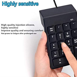 Numeric Keypad for Laptop 18 Key USB Keypad Mini Numpad External Numbers Keyboard for Laptop